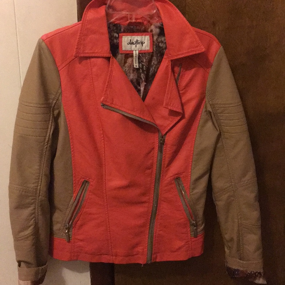 Faux leather jacket